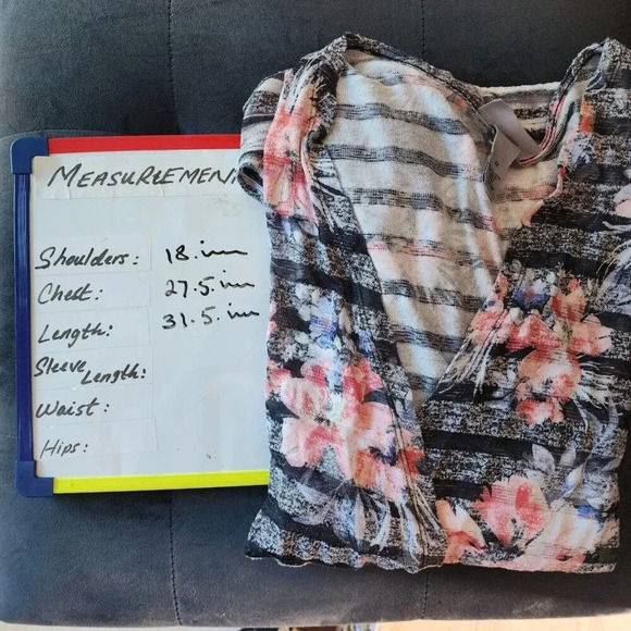 Catherines Cardigan Sweater Size 3x Multicolor Floral Front Open Long Sleeve - Picture 5 of 9